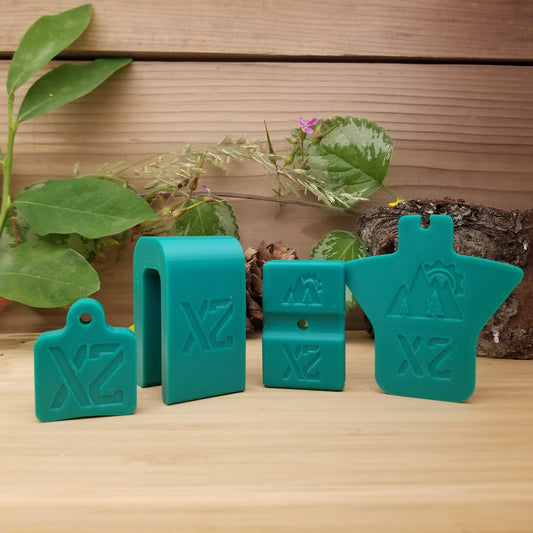 Hope X2 Kit with X2 Bleed Block, Caliper Align, Outer Pistons Stop, and Spacer Pad for mountain bike brake servicing – Whistler Print-A-Par