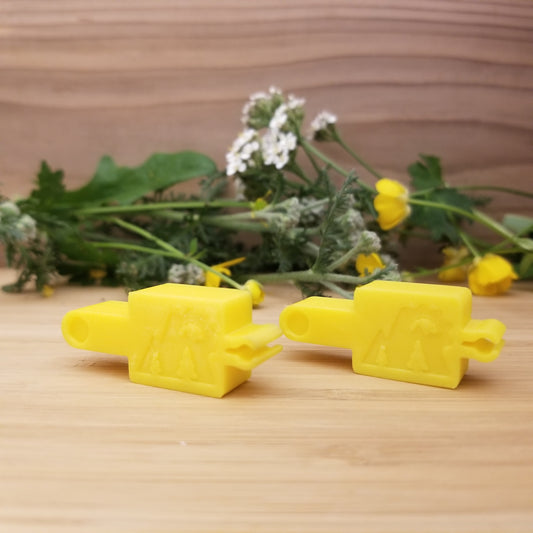 Two Magura brake bleed blocks side by side for disc brake caliper bleeding – Whistler Print-A-Part