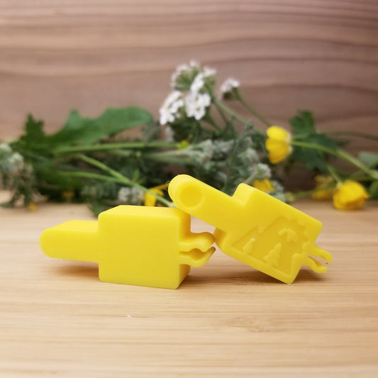 Profile view of Magura brake bleed blocks – MTB brake caliper service parts – Whistler Print-A-Part