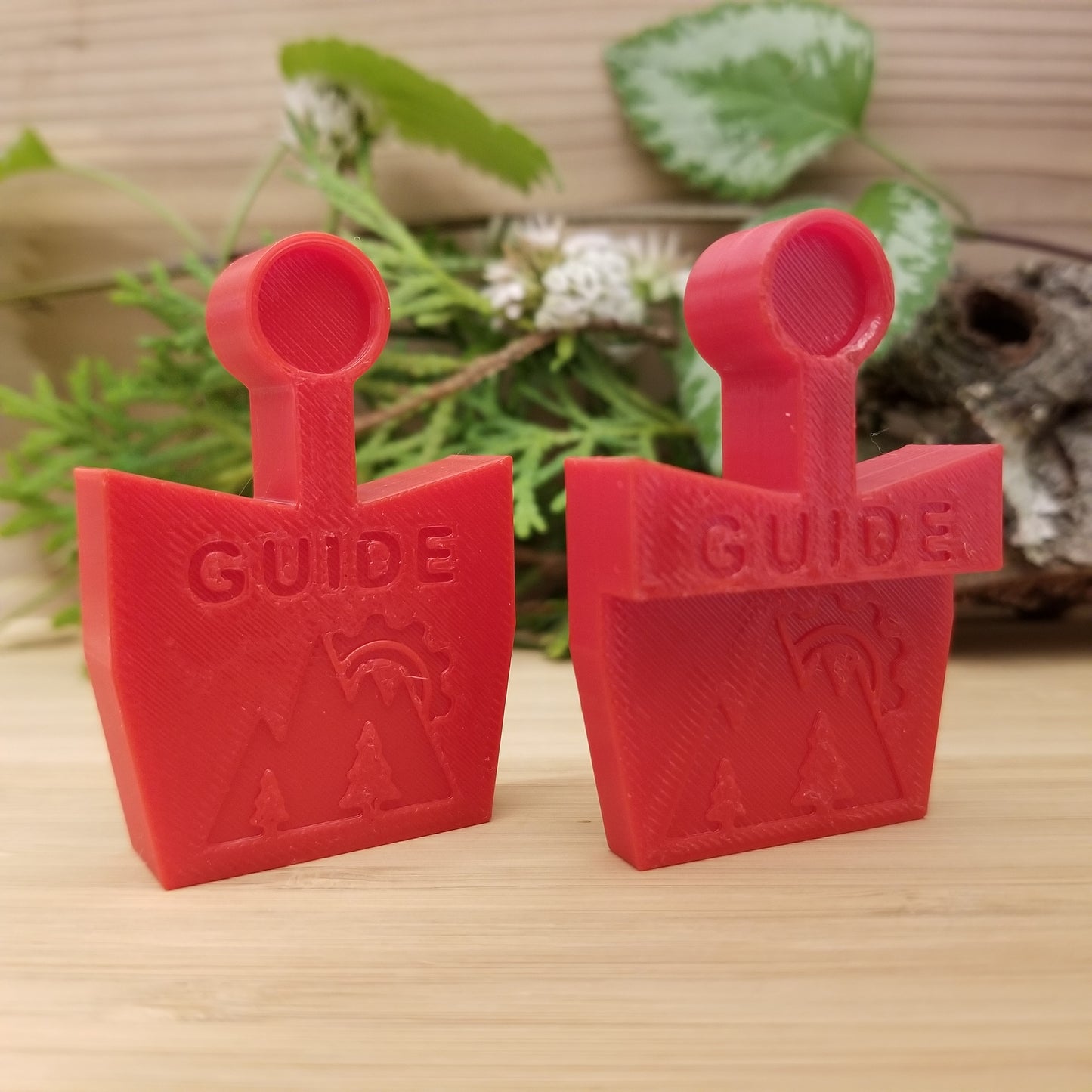 Close-up of SRAM Guide Kit 1 featuring bleed block and exposure block for mountain bike brakes – Whistler Print-A-Part