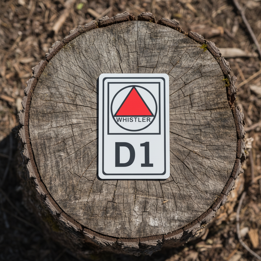 Whistler Trail Sign Magnets – Whistler Bike Park Edition