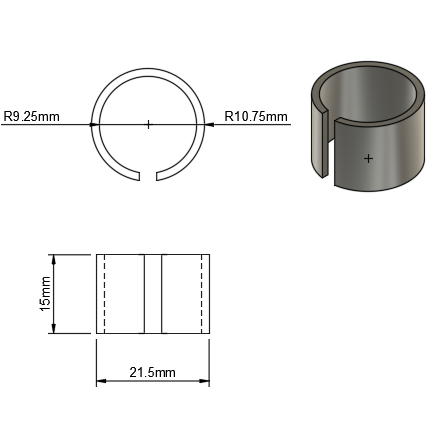 Kids Handle Bar Shim for Brakes and Shifters