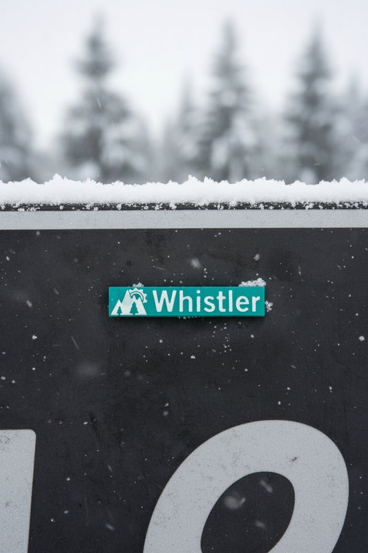 Whistler & Blackcomb Green Ski Run Themed Sign Magnets