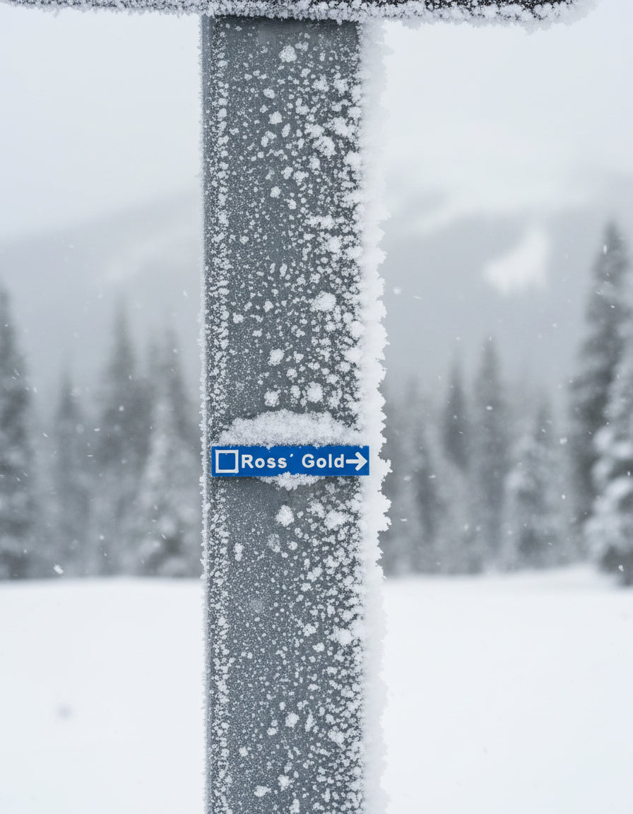 Whistler & Blackcomb Blue Ski Run Themed Sign Magnets