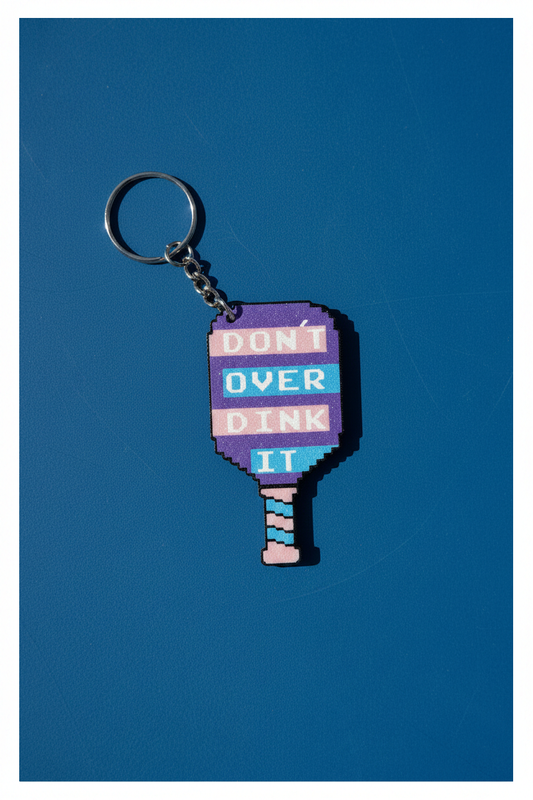 Keychain - PB Paddle - Don't Over Dink It - Wholesale