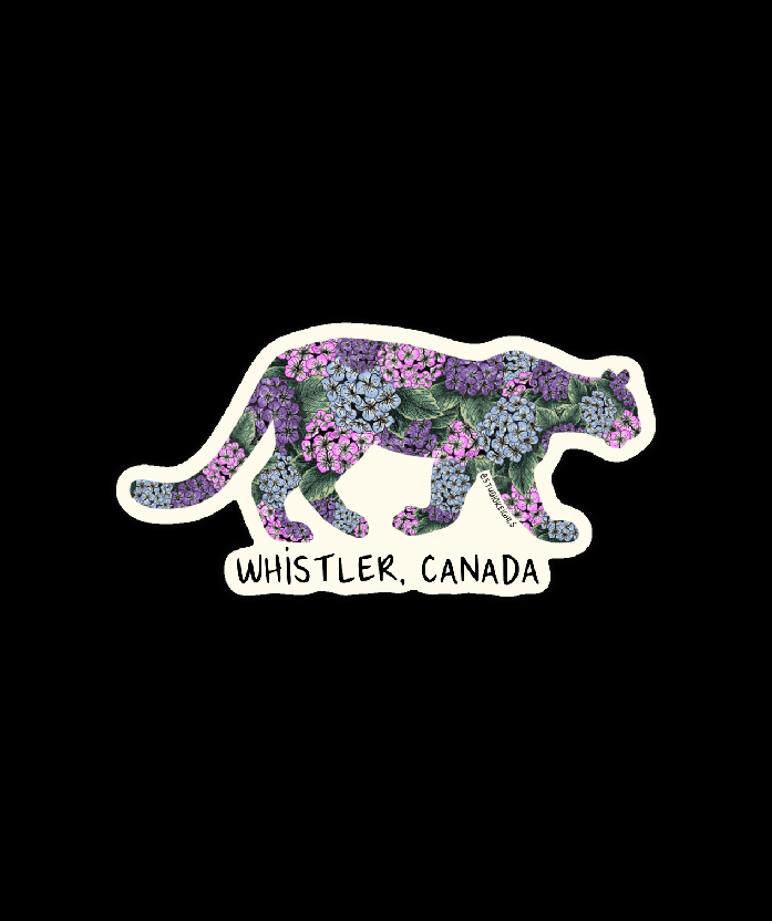 Sticker - Flower Cougar - Wholesale