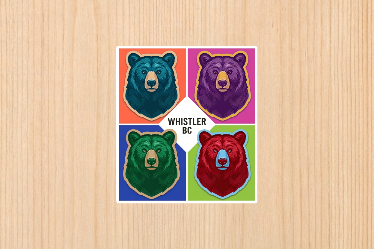 Sticker - Four Bears Whistler - Wholesale