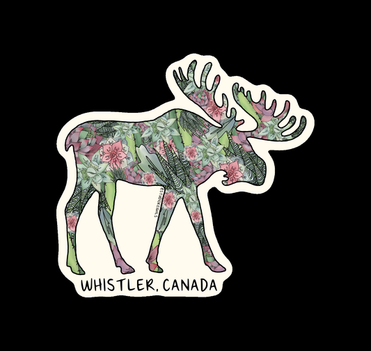 Sticker - Succulent Moose - Whistler