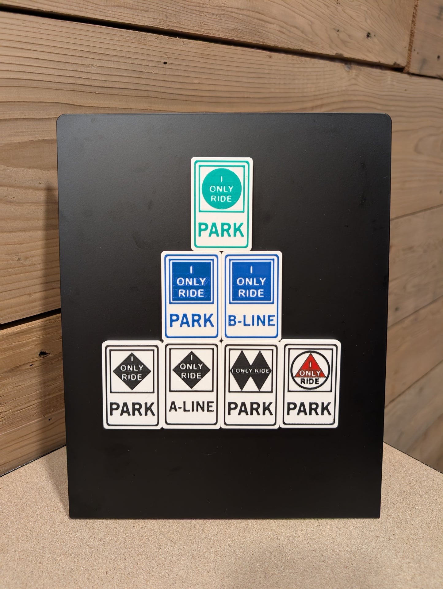 Whistler Trail Sign Magnets – I Only Ride Park Edition