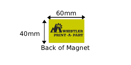 Whistler & Blackcomb Safety Ski Themed Sign Magnets