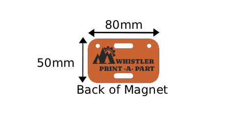 Whistler & Blackcomb Safety Ski Themed Sign Magnets