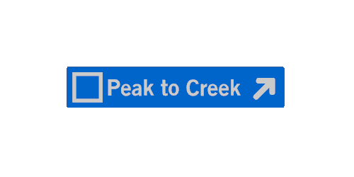 Whistler & Blackcomb Blue Ski Run Themed Sign Magnets