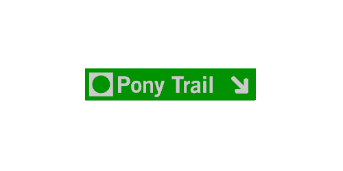 Whistler & Blackcomb Green Ski Run Themed Sign Magnets