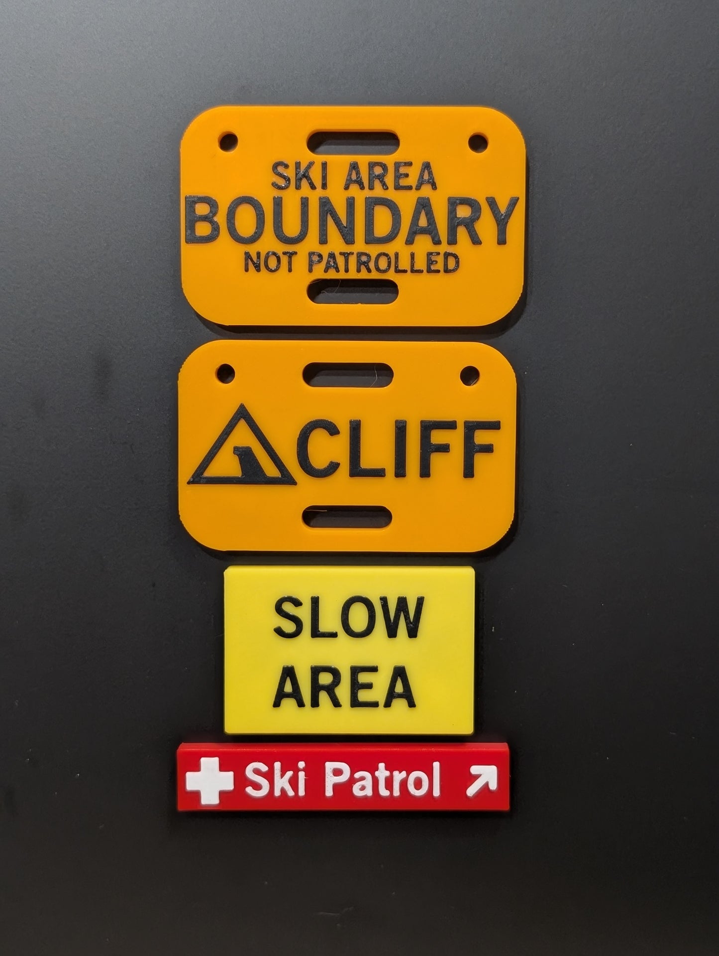 Whistler & Blackcomb Safety Ski Themed Sign Magnets