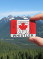 Whistler Bear Magnet with Gondola and Mountains