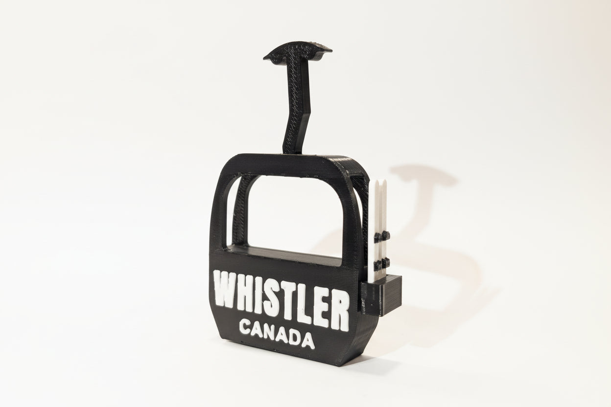 Whistler Gondola Canada with Skis Magnet