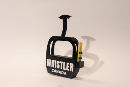 Whistler Gondola Canada with Skis Magnet