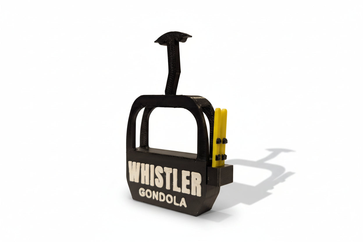 Whistler Gondola with Skis Magnet