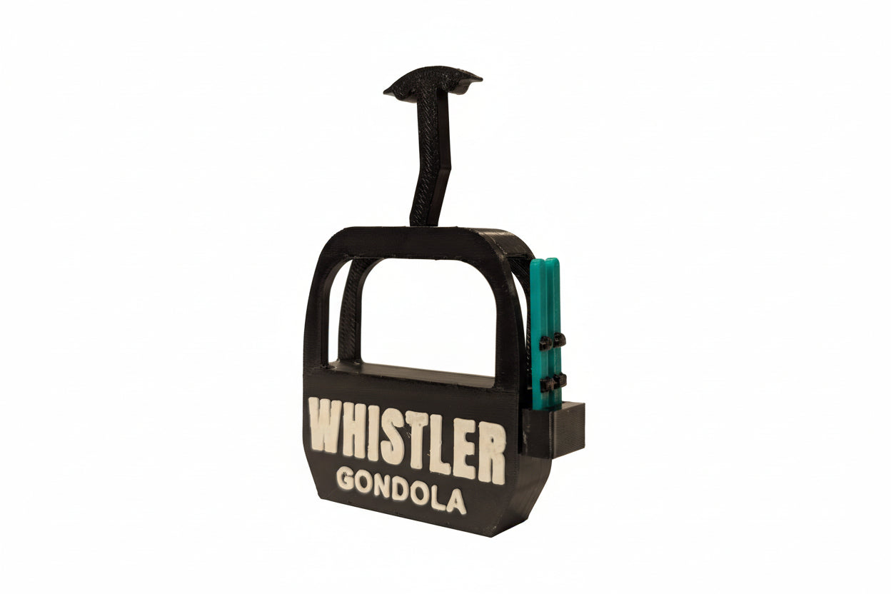 Whistler Gondola with Skis Magnet