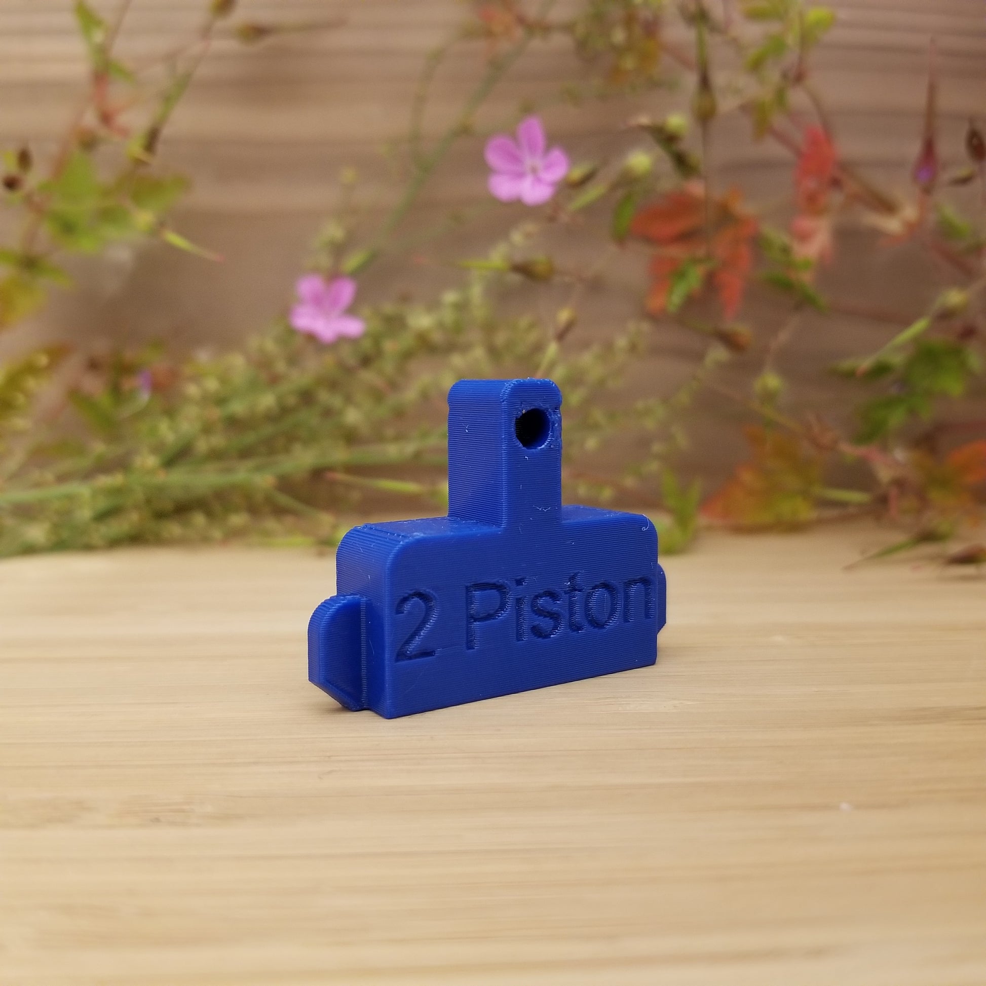 Side profile of Shimano 2-piston bleed block for disc brake pad spacing – Whistler Print-A-Part