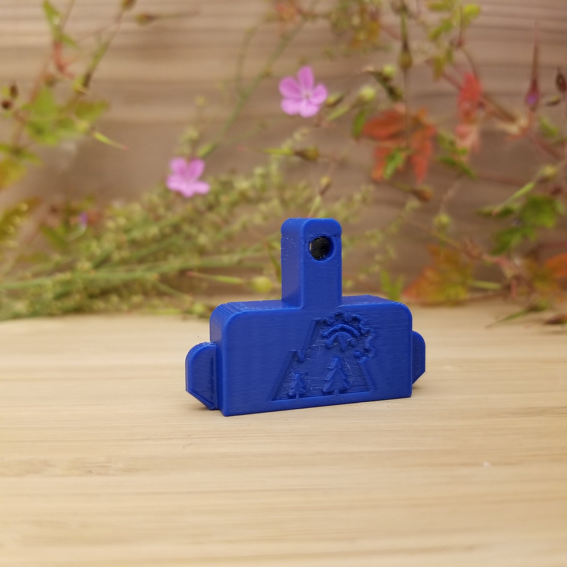 Close-up of Shimano 2-piston bleed block – precise brake caliper service tool – Whistler Print-A-Part