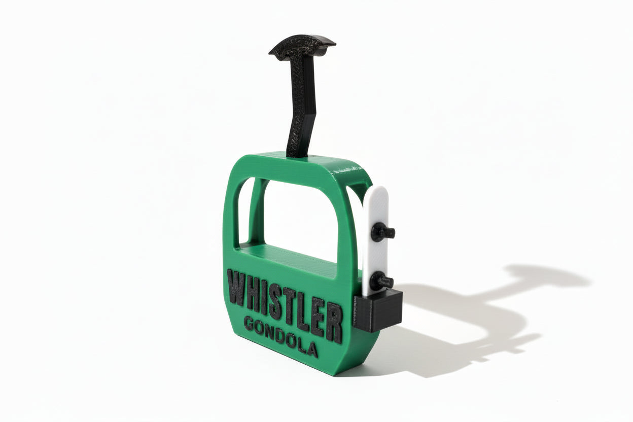 Whistler Gondola with Snowboard Magnet