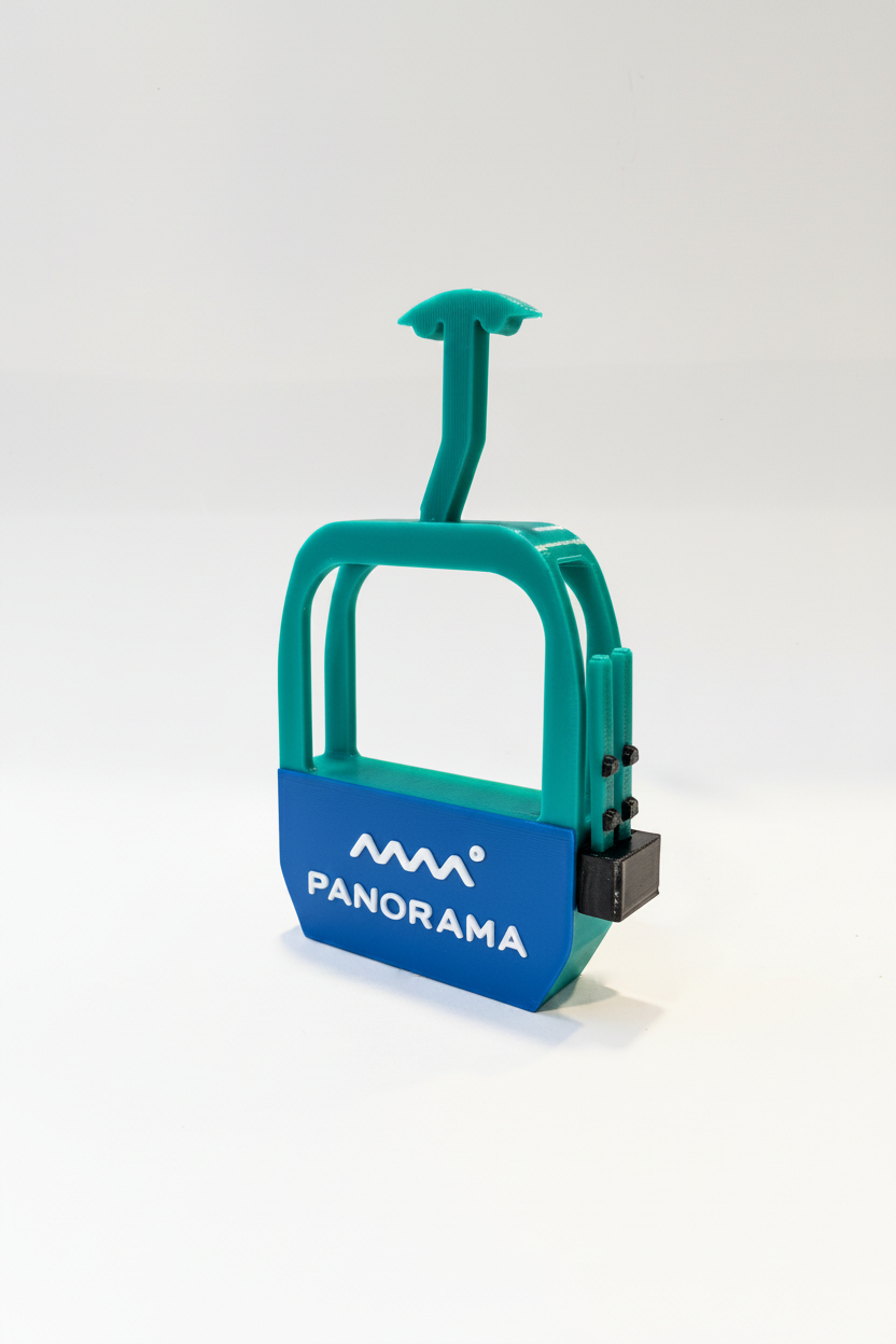 Panorama Gondola with Skis - Magnet - Wholesale