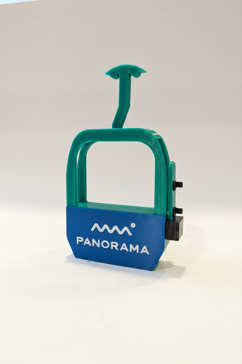 Panorama Gondola with Snowboard - Magnet - Wholesale