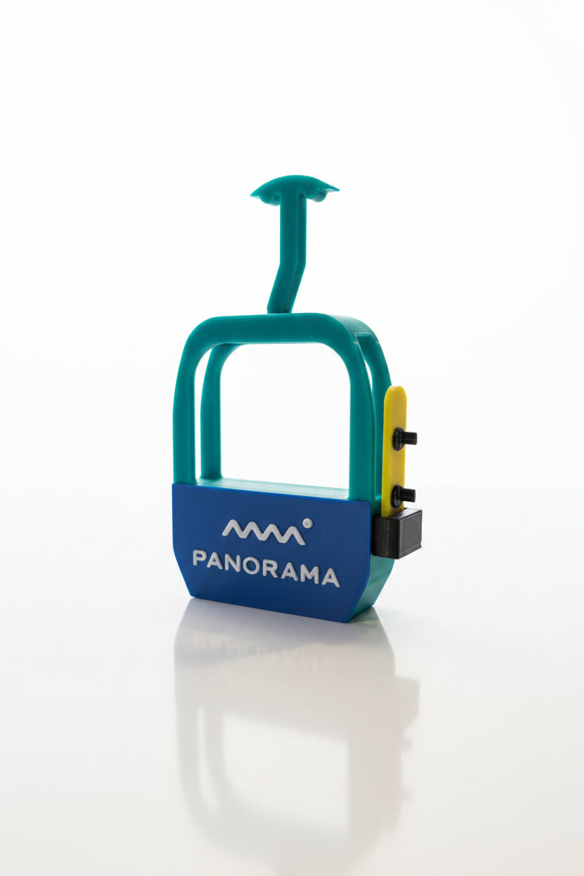 Panorama Gondola with Snowboard - Magnet - Wholesale