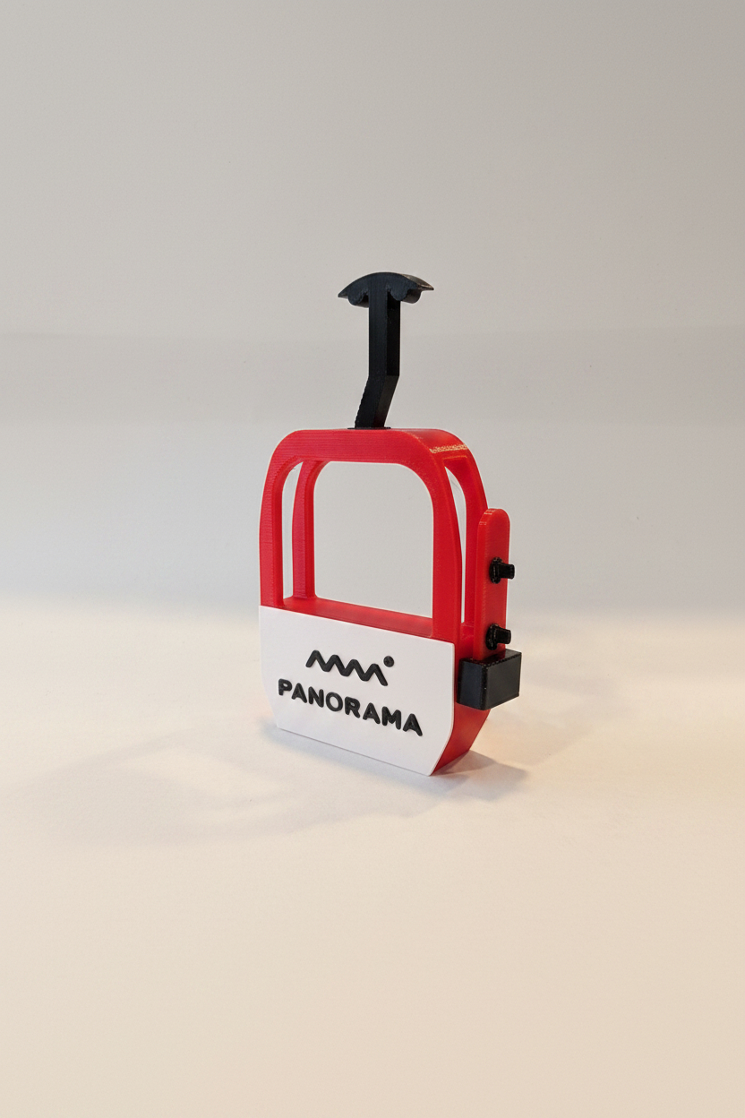 Panorama Gondola with Snowboard - Magnet - Wholesale