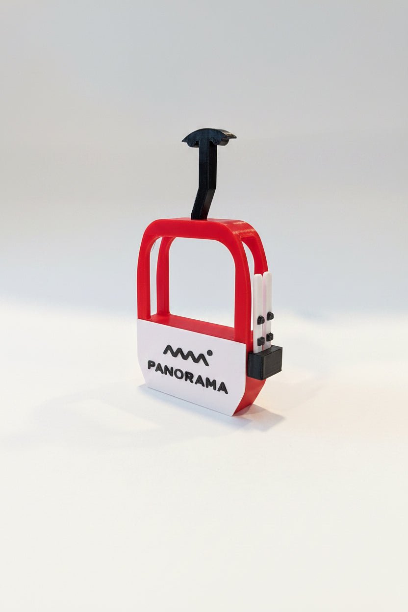 Panorama Gondola with Skis - Magnet - Wholesale