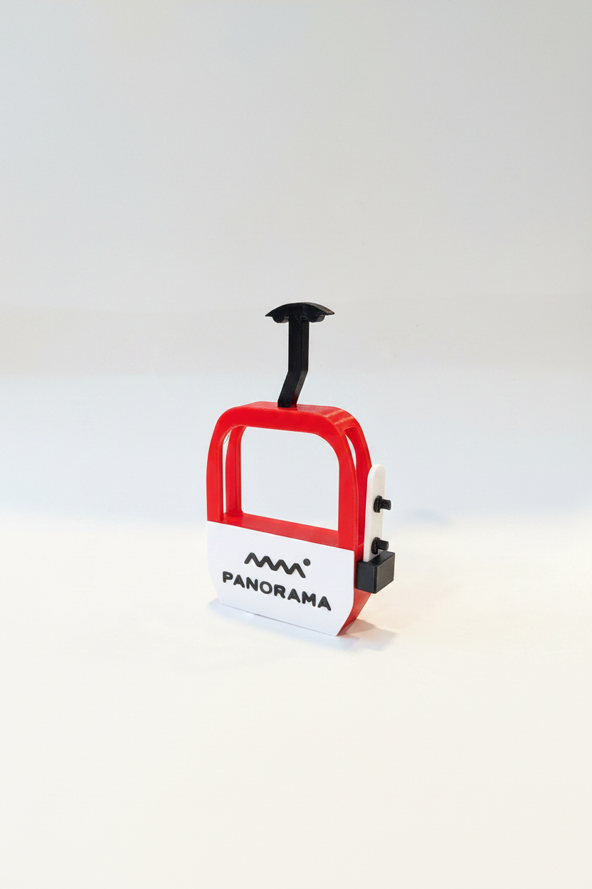Panorama Gondola with Snowboard - Magnet - Wholesale