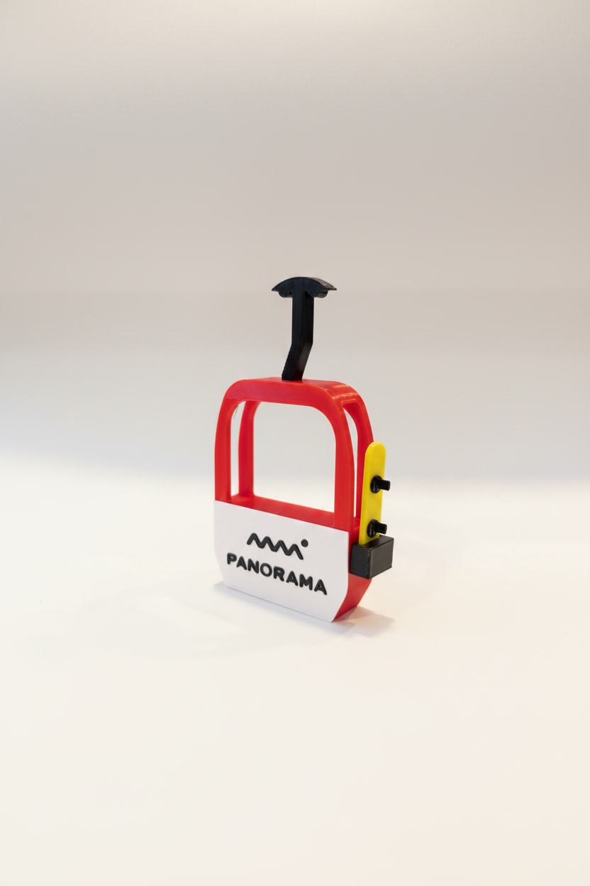 Panorama Gondola with Snowboard - Magnet - Wholesale