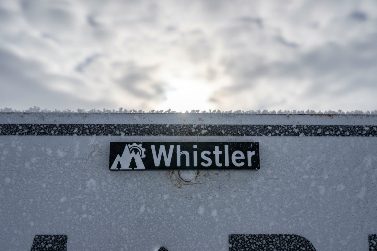 Whistler & Blackcomb Black Diamond and Double Black Diamond Ski Run Themed Sign Magnets