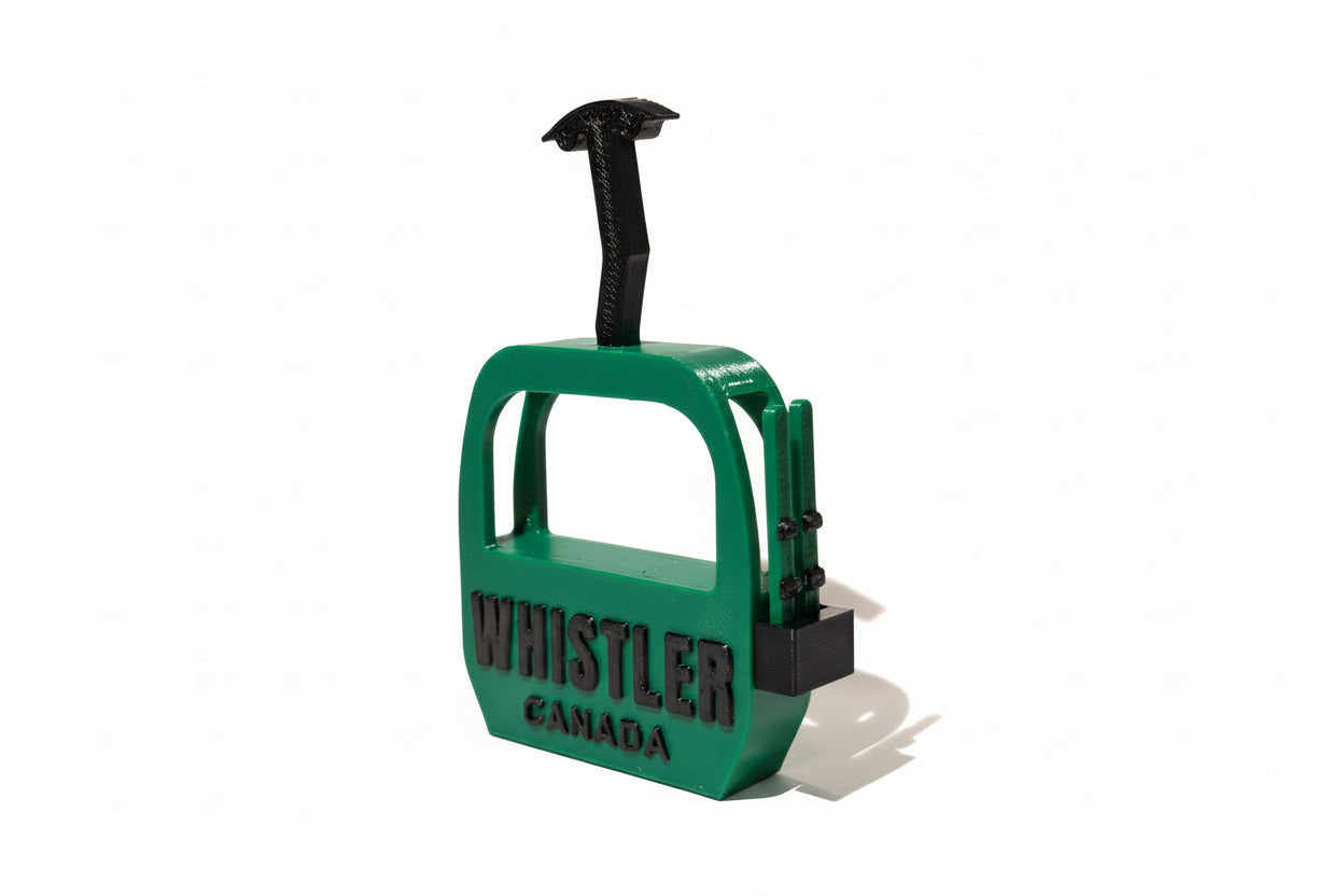 Whistler Gondola Canada with Skis Magnet