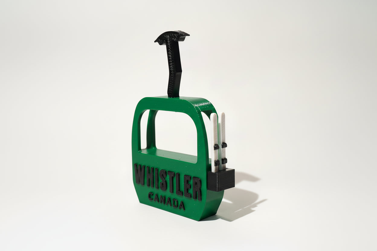 Whistler Gondola Canada with Skis Magnet