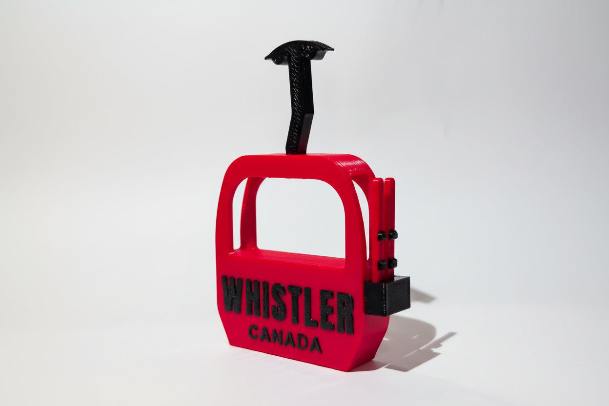 Whistler Gondola Canada with Skis Magnet