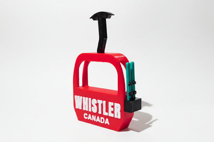 Whistler Gondola Canada with Skis Magnet