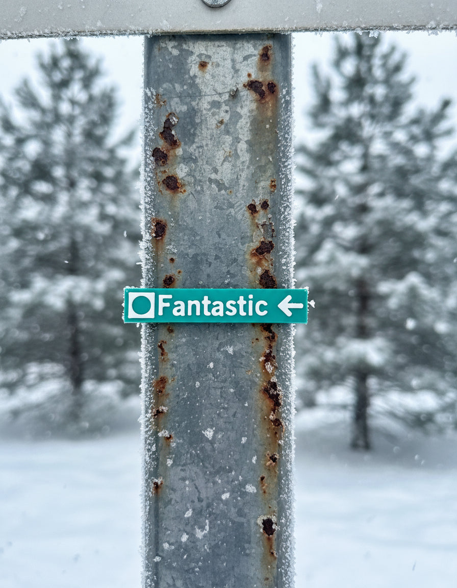 Whistler & Blackcomb Green Ski Run Themed Sign Magnets