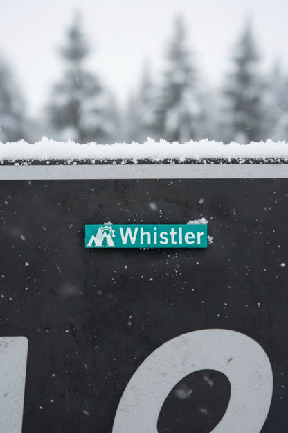 Whistler & Blackcomb Green Ski Run Themed Sign Magnets