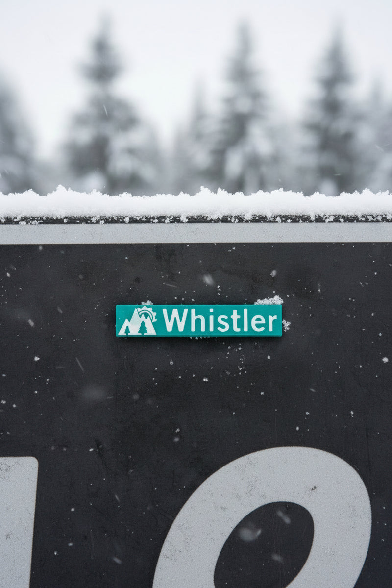 Whistler & Blackcomb Green Ski Run Themed Sign Magnets