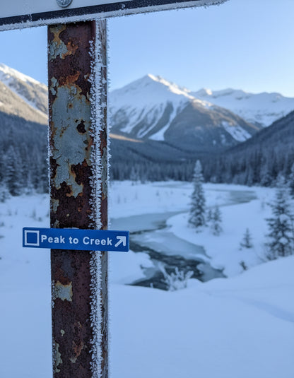 Whistler & Blackcomb Blue Ski Run Themed Sign Magnets