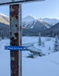 Whistler & Blackcomb Blue Ski Run Themed Sign Magnets