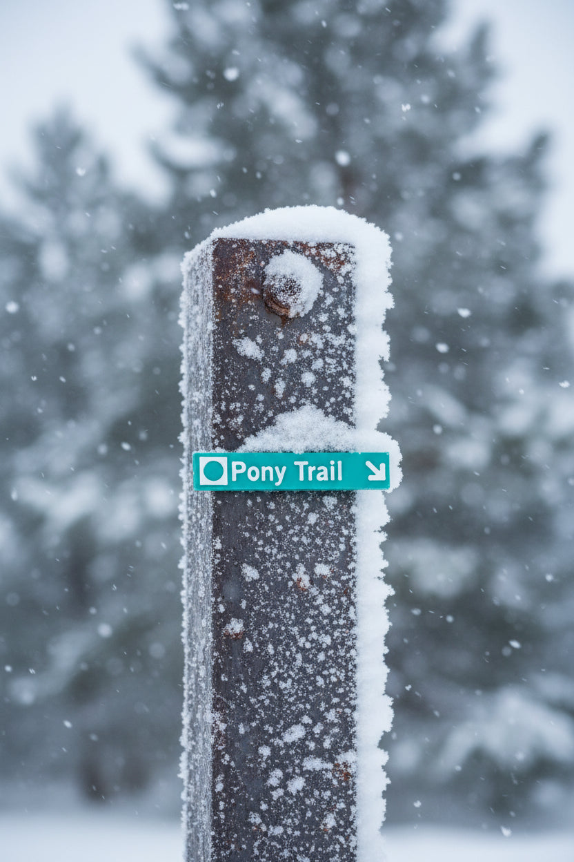 Whistler & Blackcomb Green Ski Run Themed Sign Magnets