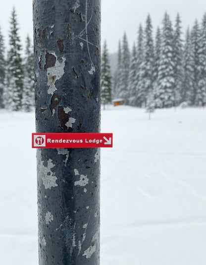 Whistler & Blackcomb Restaurant Ski Run Themed Sign Magnets