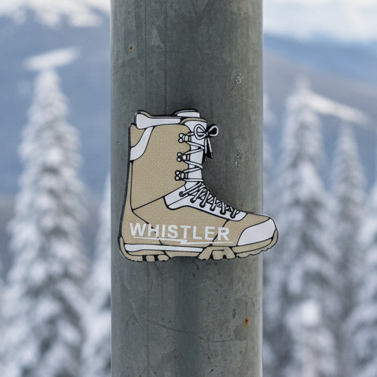 Whistler - Snowboard Boot Magnet