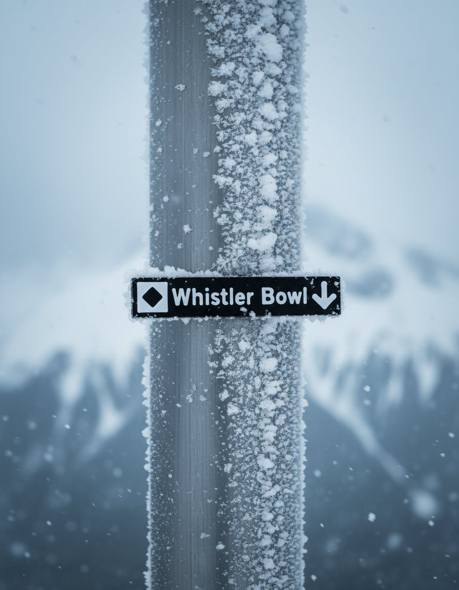 Whistler & Blackcomb Black Diamond and Double Black Diamond Ski Run Themed Sign Magnets