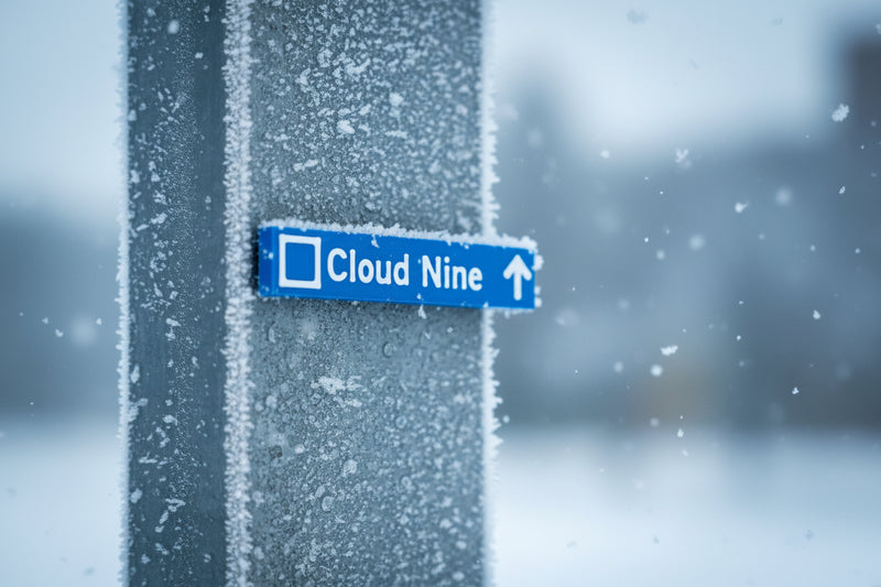 Whistler & Blackcomb Blue Ski Run Themed Sign Magnets