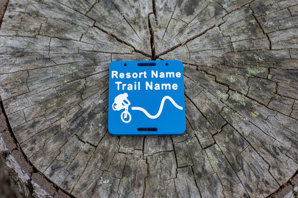 Bike Magnet - Blue Square