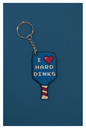 Keychain - PB Paddle - I Love Hard Dinks - Wholesale